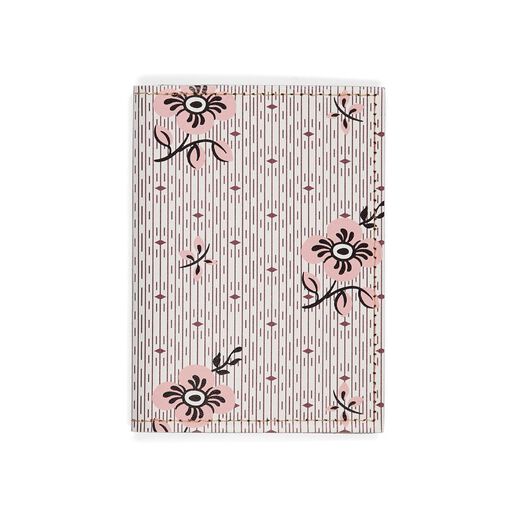 French floral leather card holder